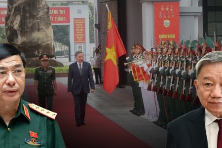 How is Hanoi defense exercise against mutiny related to To Lam’s work at military intelligent agency?